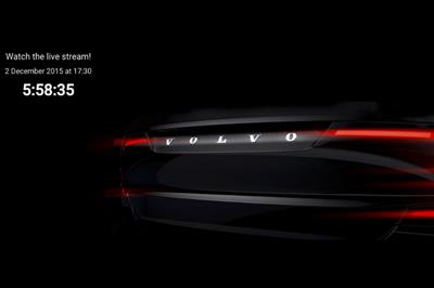 Volvo's new model will be unveiled via live stream later today (2 December)