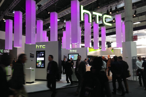 HTC's Mobile World Congress stand