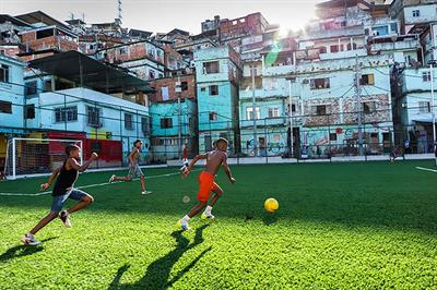 Shell's Morro da Mineira football pitch is powered by people