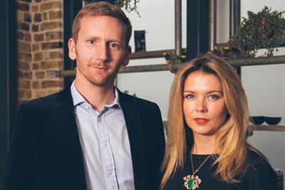 AnalogFolk London: managing director Matt Law with new appointee Kirsty Hathaway 