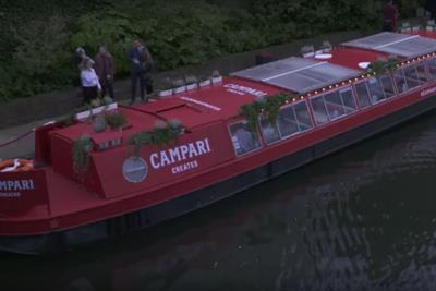 Watch: Campari opens narrowboat on Regent's Canal