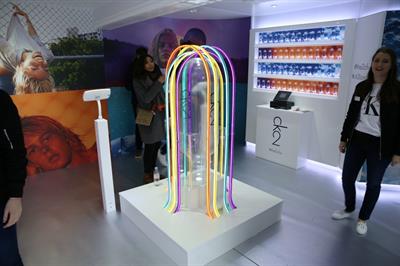 Guests could explore the scent at the interactive installation 