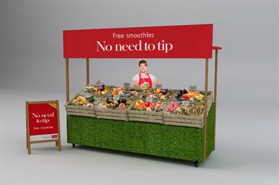 The activation is designed to challenges consumers perceptions about fresh produce