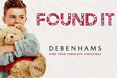  Debenhams marries celebrity and personalisation in 'Found It' christmas campaign