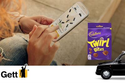 Sharing bags of Twirl Bites will be available to order via the app (Cadbury/Gett)