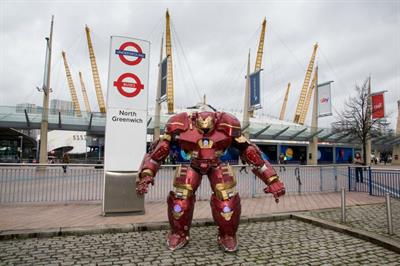 DePetrillo took his Avengers armour around London