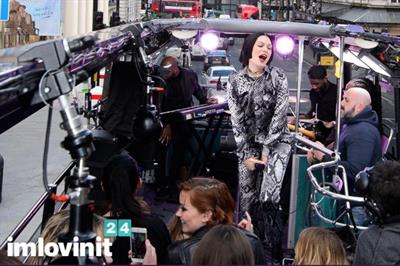 Jessie J performed around central London