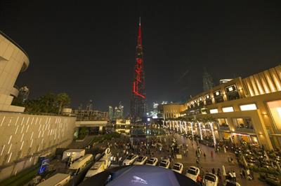 Jaguar: the luxury car brand became the first to advertise on the Burj Khalifa