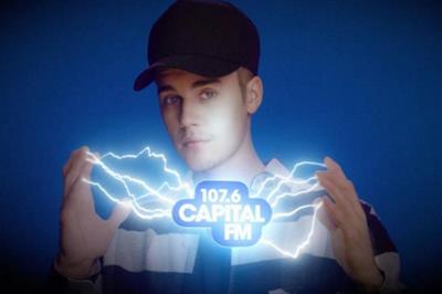 Justin Bieber features in the launch advertising campaign