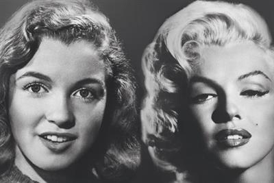 Max Factor:  the make-up brand's ad campaign featuring Marilyn Monroe 