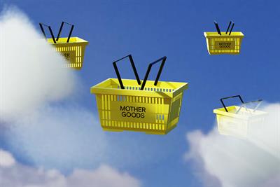 Mother Goods basket in clouds