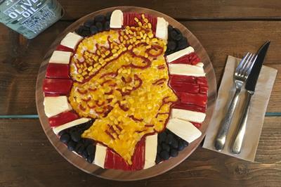 Zizzi has created some pizza art to mark the Queen's big day