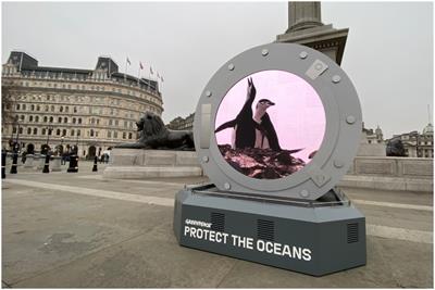 Greenpeace creates a portal to the Antarctic