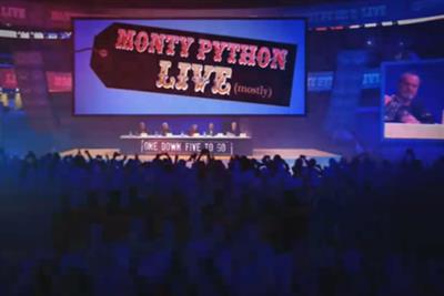 Monty Python: UKTV promotes its broadcast of the final live reunion show