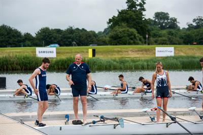 Samsung: schoolboy Jack Whitehall is tutored in rowing by Steve Redgrave