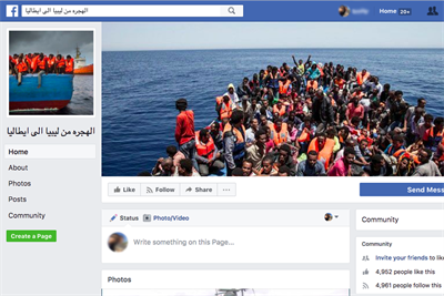 Human smuggling operations 'advertising' on Facebook