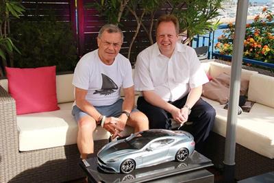Martin Sorrell (left) and Andy Palmer revealed their plans for Aston Martin at Cannes yesterday.