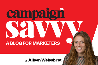 Campaign Savvy wordmark with headshot of Campaign US editor Alison Weissbrott