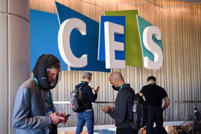 Attendees at the Consumer Electronics Show (CES) on January 5, 2022 