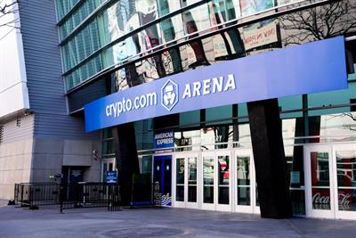 The exterior of Crypto.com Arena