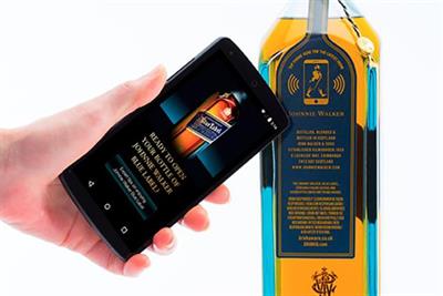 Diageo's Johnny Walker unveils connected bottle.