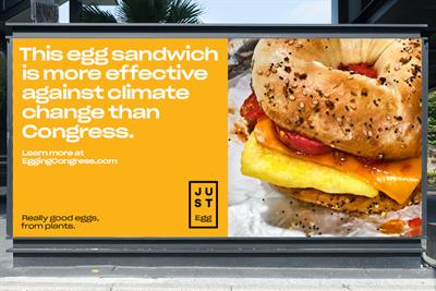 JUST Egg sandwich billboard