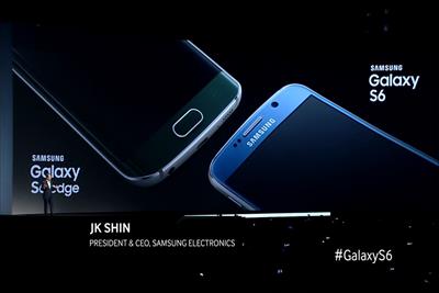 Samsung used footage from its Galaxy S6 rollout in its "live TV ad."