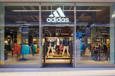 Stock image of an Adidas store