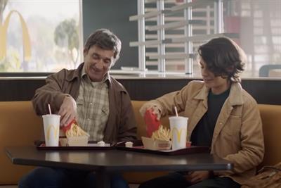 Screen shot from McDonald's Tio Roberto ad