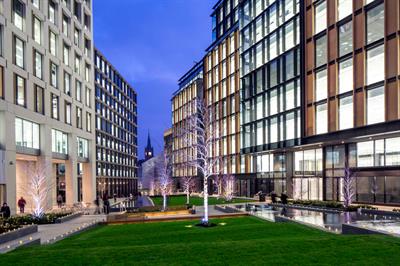 Pancras Square: green space provides a car-free route between King’s Cross and St Pancras stations. All pictures: © John Sturrock
