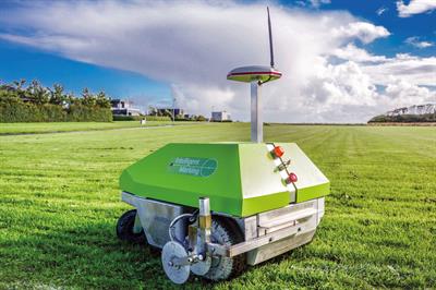 Intelligent One: robotic line-marking machine introduced by Rigby Taylor - image: Rigby Taylor