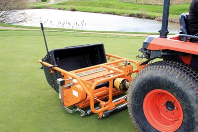 Rotorake TM1000: tractor-mounted scarifier available from Sisis - image: SISIS