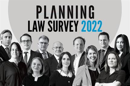 Planning Law Survey 2022 header image including photos of the top-rated barristers and solicitors