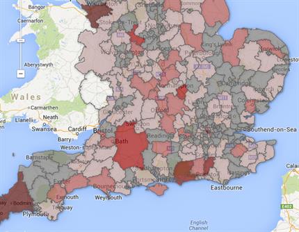 English Local Authorities Map Town Planning Maps, Data, Insight | Planningresource