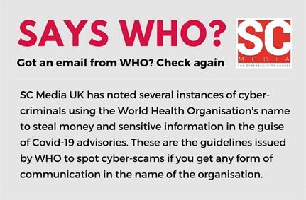 Got an email from WHO? Check again