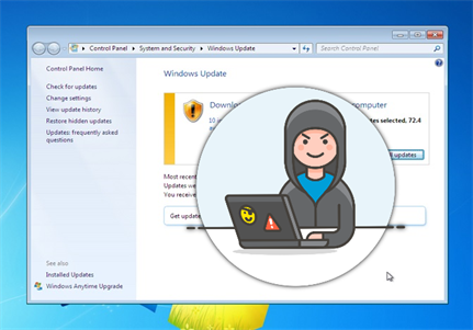 Users warned over fake Windows update spam
