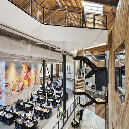 Historic hangar converted to Google office