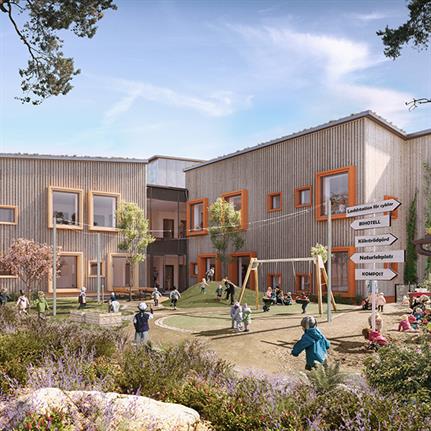 2020 WAN Awards entry: Hoppet – Preschool and innovation project for fossil-free building - LINK arkitektur