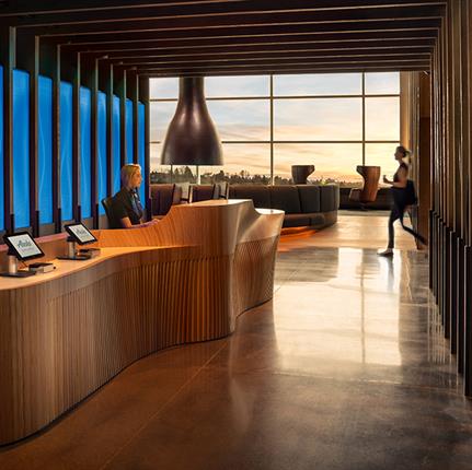 2020 WIN Awards entry: Alaska Airlines Flagship Lounge - Graham Baba Architects