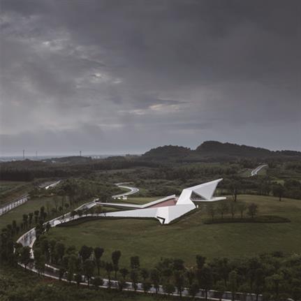 2020 WAN Awards entry: Crane Pavilion-Folded Flight - GBBN Architects, Inc