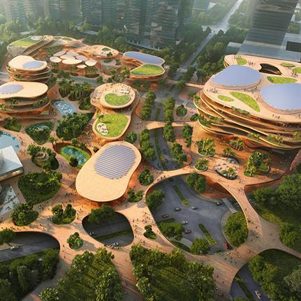 Competition win for MVRDV with a multi-level urban living room in China