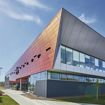 Chicago’s new $17m health centre cloaked in Autumnal colours