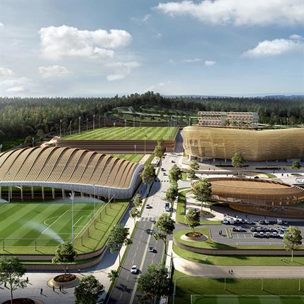 Korean National Football Centre’s winning master plan designed by UNStudio