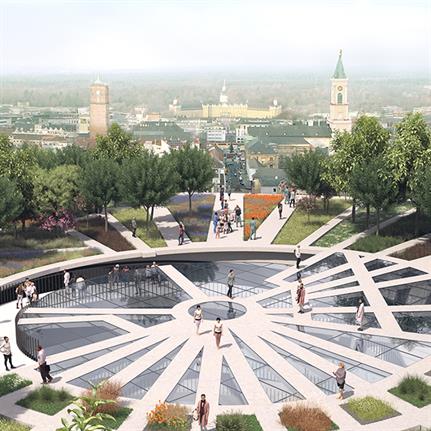MVRDV joint first place in German competition for ‘castle in the sky’ masterplan