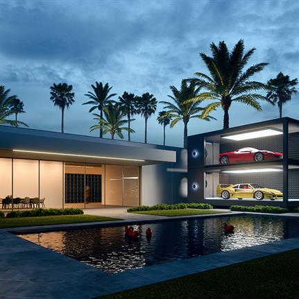 Supercar Capsule: distinct spatial design
