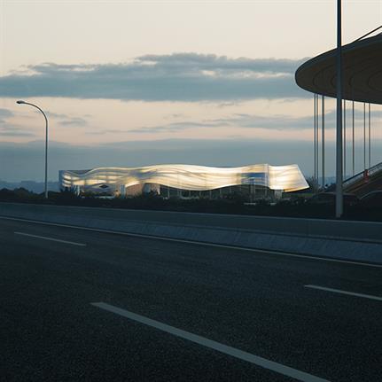 China's vanishing stadium by MAD Architects