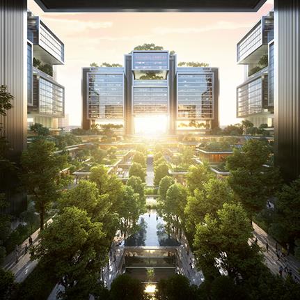 Competition winner Foster + Partners unveil design for Guangming Hub