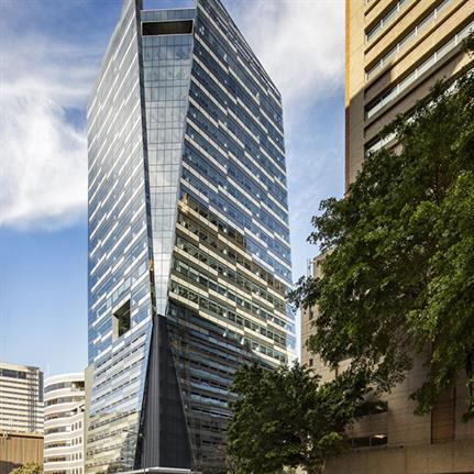 Glass tower’s wing-like facade by dhk Architects complements Cape Town’s skyline