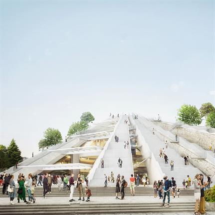 MVRDV revitalises Pyramid in Tirana, Albania