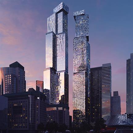 Toronto’s mixed use two towers designed by Frank Gehry revealed